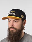 Бейсболка AMERICAN NEEDLE арт. 23008A-BBR Boston Bruins Roscoe NHL (черный / желтый)